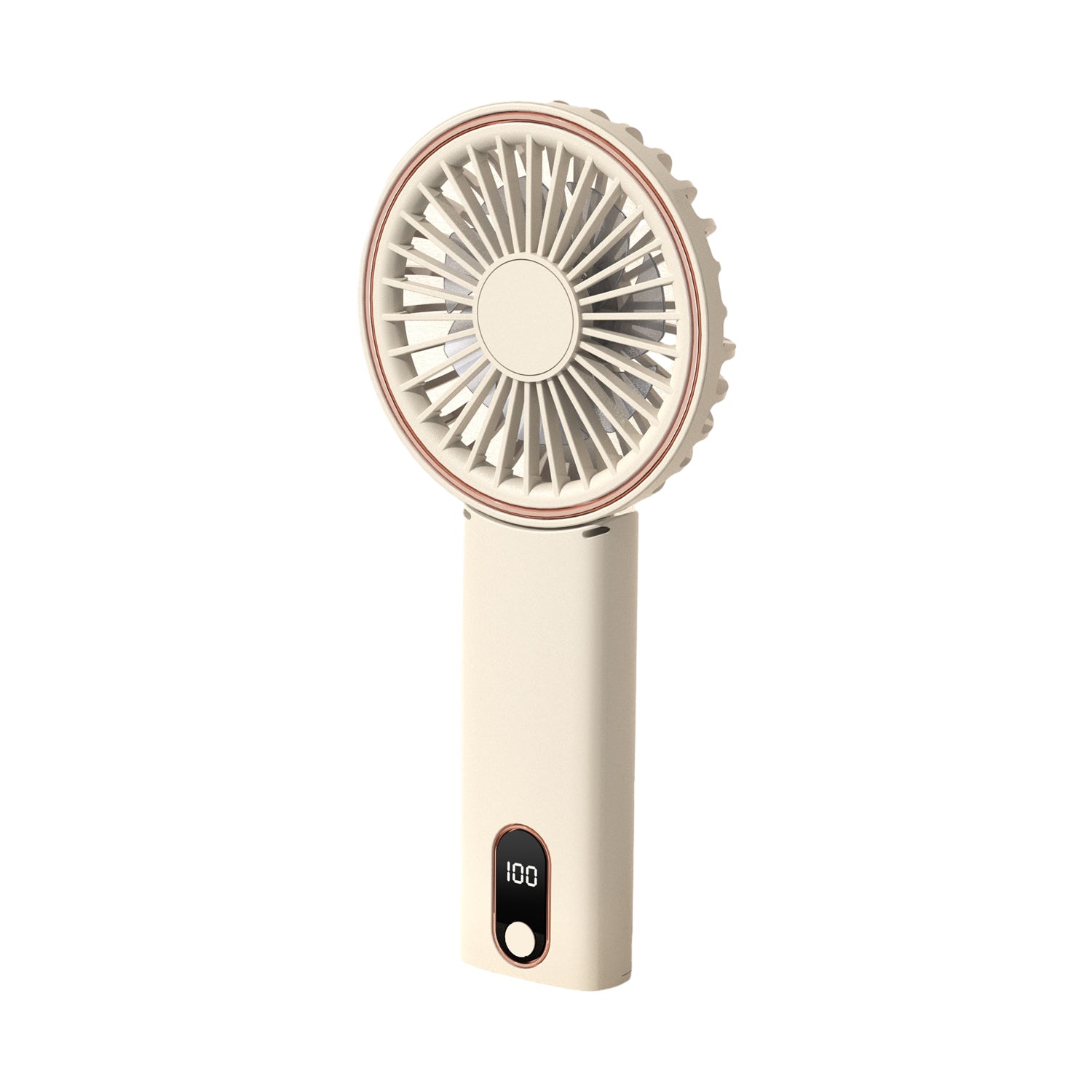 W10 USB Rechargeable 4 Gears Silent Portable Handheld Fan with Digital Display W10 USB Rechargeable 4 Gears Silent Portable Handheld Fan with Digital Display